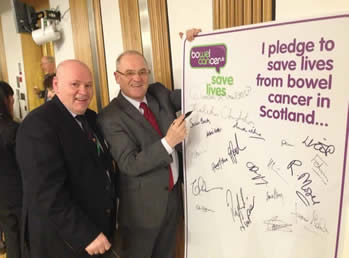 March 2013 - Supporting Bowel Cancer UK with Provost Robert Moran